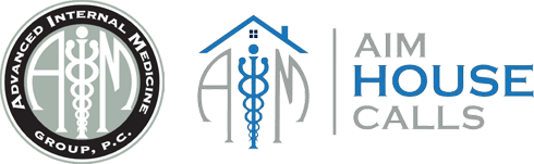 Combined logo of advanced internal medicine and house calls